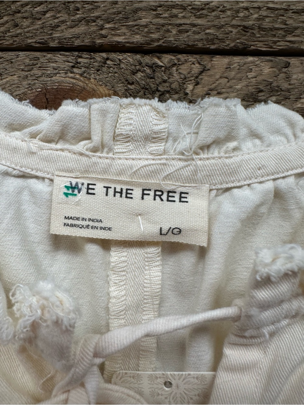 NWT Free People We The Free Daisy Denim Babydoll Romper Vanilla Large - Picture 6 of 9